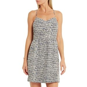 Madewell sunlight printed silk mini dress